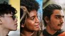 Three people with dark spots on their skin.